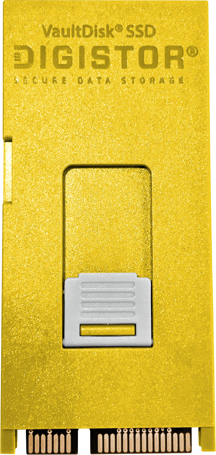 Yellow DIGISTOR VaultDisk Mini 2.5 inch SSD